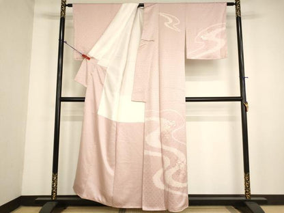 平和屋着物■訪問着　絞り　刺繍　花文箱文　正絹　逸品　未使用　AABM0402ja