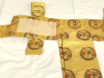 平和屋本店▼袈裟　金襴　龍丸文　法衣　寺院　仏具　仏教　僧侶　神職　装束　AABM0444ja