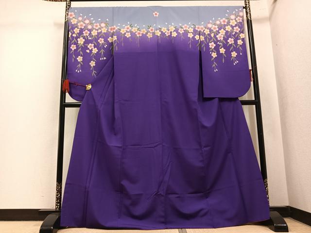 平和屋着物●小振袖　二尺袖　桜　暈し染め　洗える着物　AABM0641ph