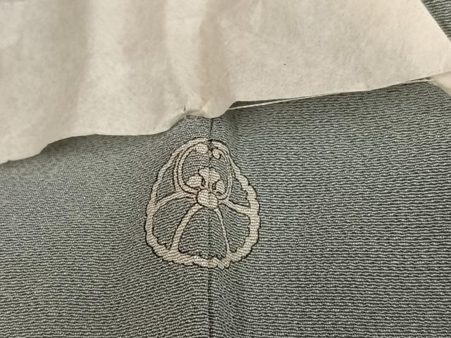 平和屋着物●上質な色無地　銀鼠色　正絹　逸品　未使用　AABM0645ph