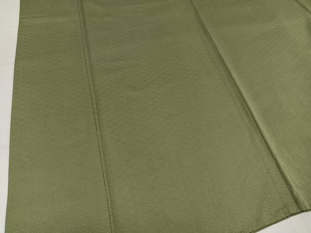 平和屋着物●上質な色無地　菱地紋　利休茶色　正絹　逸品　AABM0653ph