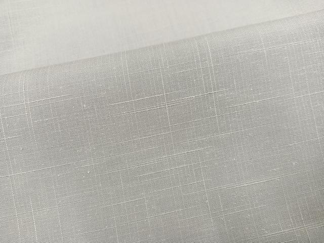 平和屋着物●上質な紬　色無地　絹鼠色　背抜き仕立て　正絹　逸品　AABM0655ph