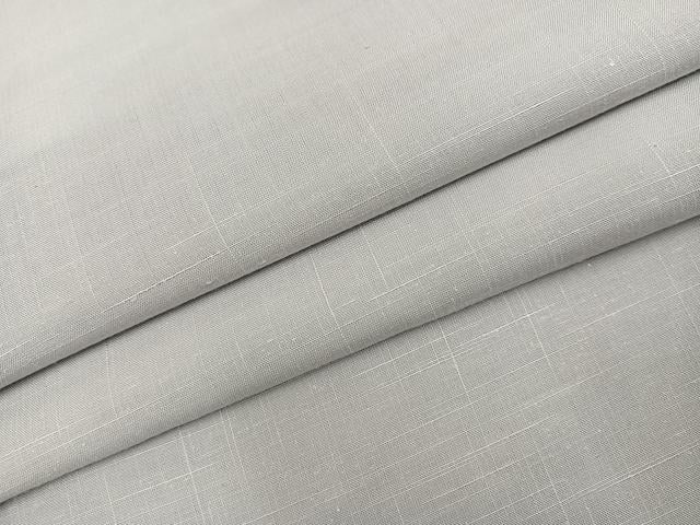 平和屋着物●上質な紬　色無地　絹鼠色　背抜き仕立て　正絹　逸品　AABM0655ph