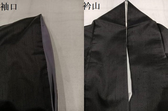 平和屋着物●十日町 名門青柳謹製　櫛引織　赤城紬　抽象文　ロング丈　正絹　逸品　AABM0684ph