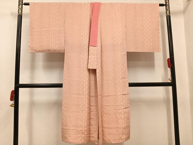 平和屋着物●長襦袢　袷　矢羽根間道　正絹　逸品　AABM0692ph