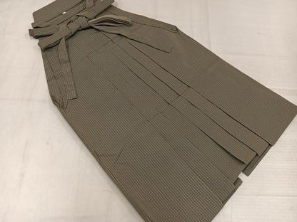 平和屋着物●男性　行灯袴　縞　正絹　逸品　AABM0706ph