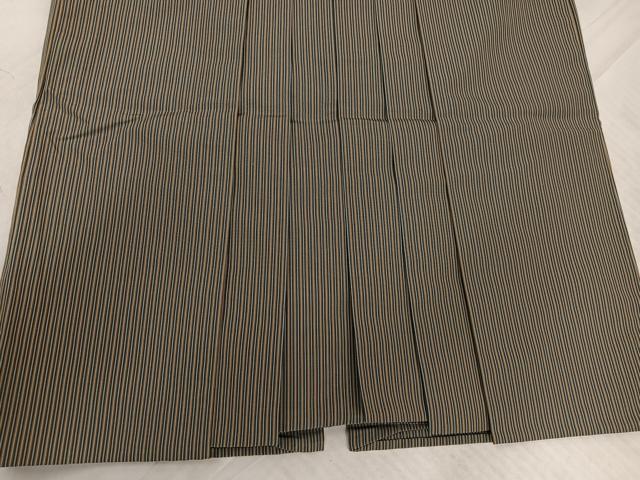 平和屋着物●男性　行灯袴　縞　正絹　逸品　AABM0706ph