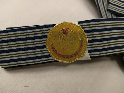 平和屋着物●男性　行灯袴　縞　正絹　逸品　未使用　AABM0707ph