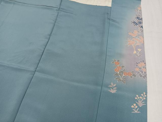 平和屋着物●創業460年・千總　色留袖　駒刺繍　鳳凰人物花文　暈し染め　正絹　逸品　AABM0724ph
