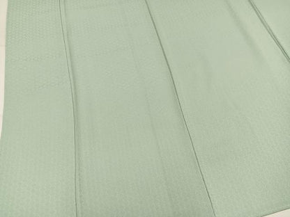平和屋着物●上質な色無地　丸地紋　裏葉柳色　正絹　逸品　未使用　AABM0731ph