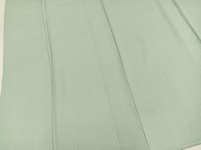 平和屋着物●上質な色無地　丸地紋　裏葉柳色　正絹　逸品　未使用　AABM0731ph