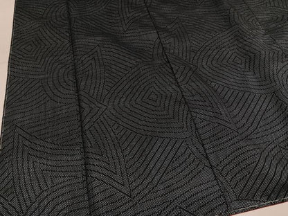 平和屋着物●本場大島紬　7マルキ　幾何学文様　正絹　逸品　未使用　AABM0747ph