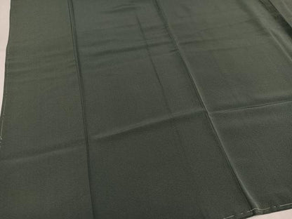 平和屋着物●上質な色無地　藍媚茶色　正絹　逸品　未使用　AABM0760ph