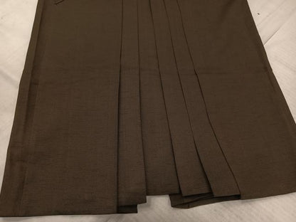 平和屋着物●男性　行灯袴　赤墨色　正絹　逸品　AABM0783ph