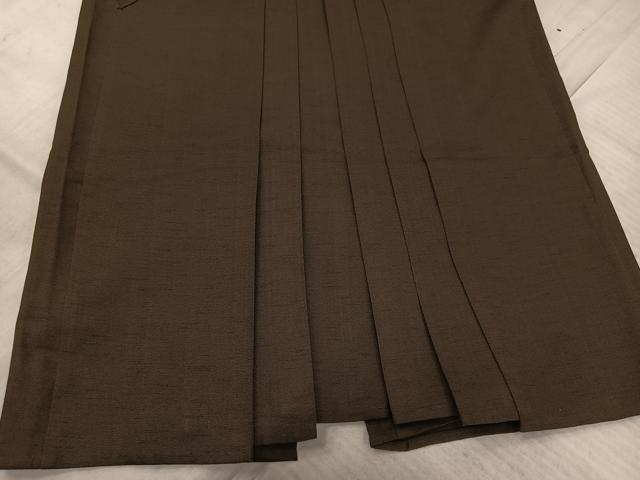 平和屋着物●男性　行灯袴　赤墨色　正絹　逸品　AABM0783ph