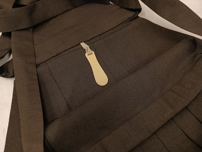 平和屋着物●男性　行灯袴　赤墨色　正絹　逸品　AABM0783ph