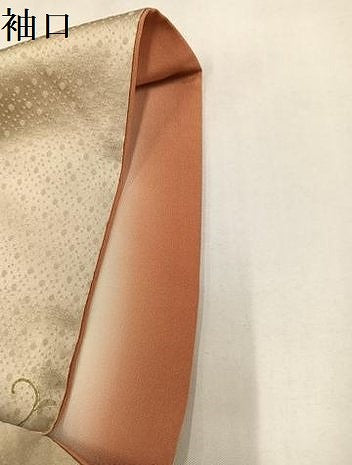 平和屋着物●訪問着　草花文　金彩　正絹　逸品　AABM0784ph