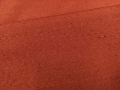 平和屋着物●上質な紬　古代紬　草木染　色無地　雀茶色　証紙付き　正絹　逸品　未使用　AABM0792ph