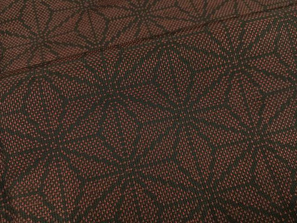 平和屋着物●本場大島紬　9マルキ　麻の葉文様　正絹　逸品　AABM0793ph