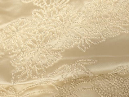 平和屋本店●中国三大刺繍　相良刺繍　白打掛　白無垢　和装　婚礼　結婚式　花嫁　神社挙式　飛鶴梅松流水文　逸品　AABM0804fw