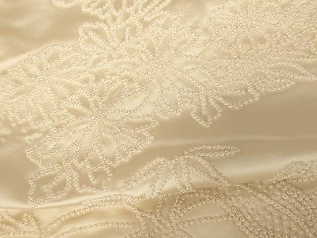 平和屋本店●中国三大刺繍　相良刺繍　白打掛　白無垢　和装　婚礼　結婚式　花嫁　神社挙式　飛鶴梅松流水文　逸品　AABM0804fw