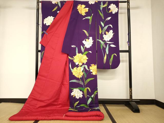 平和屋本店●中国三大刺繍　相良刺繍　色打掛　和装　婚礼　結婚式　花嫁　神社挙式　駒刺繍　百合文　金銀糸　逸品　AABM0818fw