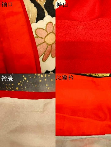 平和屋本店●錦翔 お引きずり・お引き摺り・引き振袖 和装 結婚式 舞妓 芸妓 芸者 衣装 駒刺繍 葵草花地紙文 梅 金彩 逸品 AABM0819fw