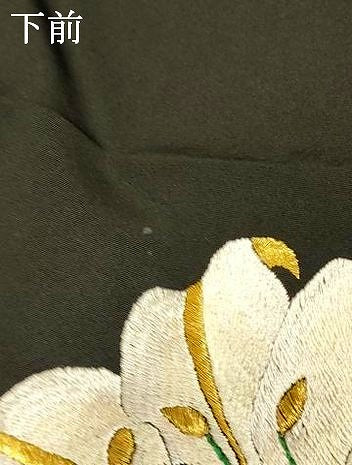 平和屋本店●中国三大刺繍 相良刺繍 お引きずり・お引き摺り・引き振袖 仮絵羽 和装 結婚式 舞妓 芸妓 芸者 駒刺繍 金銀糸 逸品 AABM0821fw