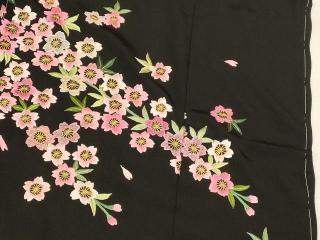 平和屋本店●中国三大刺繍 相良刺繍 お引きずり・お引き摺り・引き振袖 仮絵羽 和装 結婚式 舞妓 芸妓 芸者 衣装 金糸 逸品 AABM0822fw