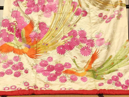 平和屋本店●色打掛　和装　婚礼　結婚式　花嫁　神社挙式　総刺繍　鳳凰草花文　金銀糸　逸品　AABM0832fw