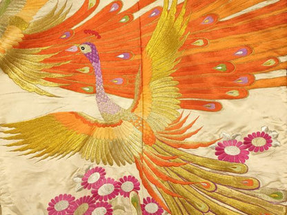 平和屋本店●色打掛　和装　婚礼　結婚式　花嫁　神社挙式　総刺繍　鳳凰草花文　金銀糸　逸品　AABM0832fw