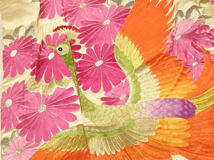 平和屋本店●色打掛　和装　婚礼　結婚式　花嫁　神社挙式　総刺繍　鳳凰草花文　金銀糸　逸品　AABM0832fw