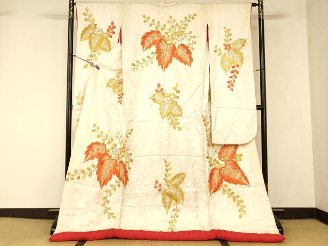 平和屋本店●色打掛　和装　婚礼　結婚式　花嫁　神社挙式　総刺繍　桐花文　金銀糸　逸品　AABM0834fw