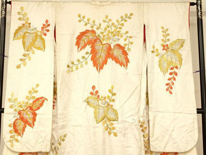 平和屋本店●色打掛　和装　婚礼　結婚式　花嫁　神社挙式　総刺繍　桐花文　金銀糸　逸品　AABM0834fw