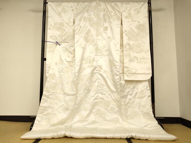 平和屋本店●白打掛　白無垢　和装　婚礼　結婚式　花嫁　神社挙式　花蝶文　逸品　AABM0840fw
