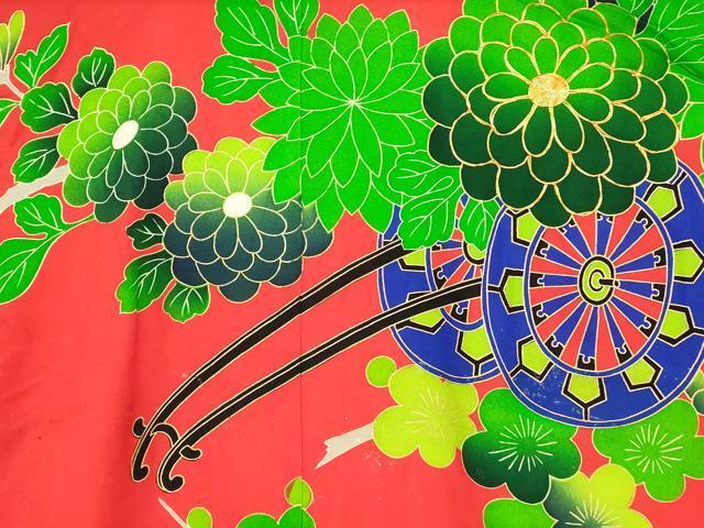 平和屋本店●お引きずり・お引き摺り・引き振袖 和装 結婚式 舞妓 芸妓 芸者 衣装 駒刺繍 花車枝梅文 金糸 金彩 逸品 AABM0844fw