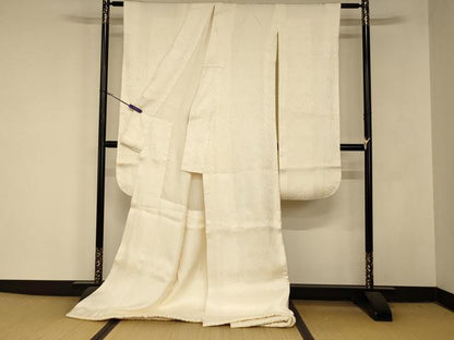 平和屋本店●掛下　打掛　和装　婚礼　花嫁　結婚式　神社挙式　草花紗綾形地紋　逸品　AABM0845fw