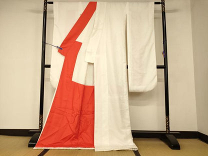 平和屋本店●掛下　打掛　和装　婚礼　花嫁　結婚式　神社挙式　紗綾形地紋　逸品　AABM0849fw
