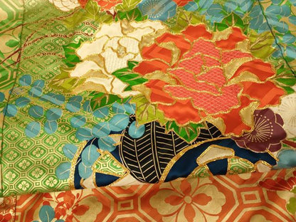 平和屋本店●色打掛　和装　婚礼　結婚式　花嫁　神社挙式　駒刺繍　吉祥花車文　暈し染め　金糸　金彩　逸品　AABM0851fw