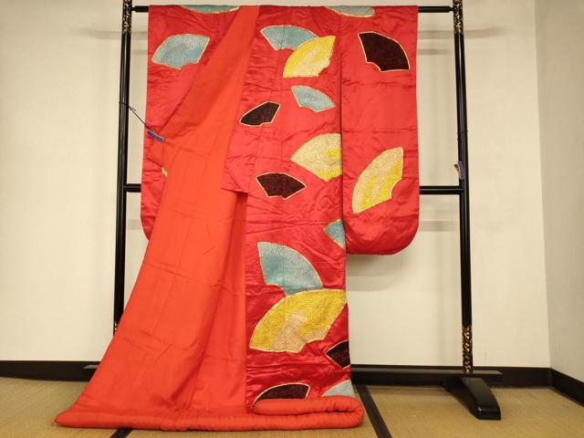 平和屋本店●色打掛　和装　婚礼　結婚式　花嫁　神社挙式　駒刺繍　地紙文　金糸　逸品　AABM0856fw