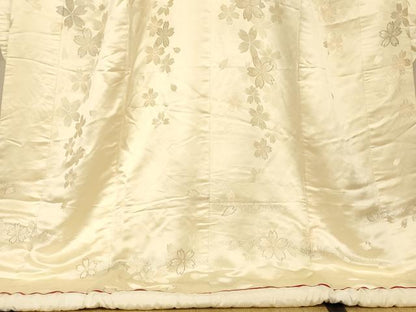 平和屋本店●白打掛　白無垢　和装　婚礼　結婚式　花嫁　神社挙式　唐織　舞花文　金銀糸　逸品　AABM0862fw