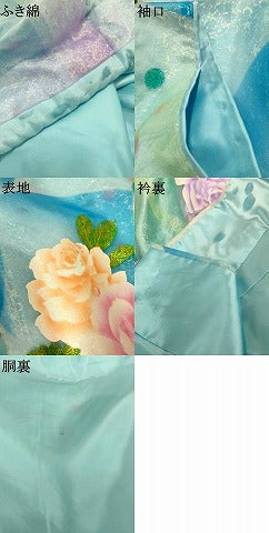 平和屋本店●お引きずり・お引き摺り・引き振袖 和装 結婚式 舞妓 芸妓 芸者 衣装 大小あられ オーガンジー 金彩 逸品 AABM0866fw