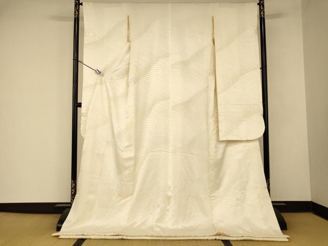 平和屋本店●掛下　打掛　和装　婚礼　花嫁　結婚式　神社挙式　斜縞地紋　逸品　AABM0867fw