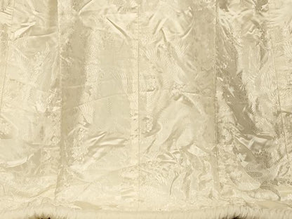 平和屋本店●白打掛　白無垢　和装　婚礼　結婚式　花嫁　神社挙式　唐織　飛鶴御所車流水文　逸品　AABM0892fw
