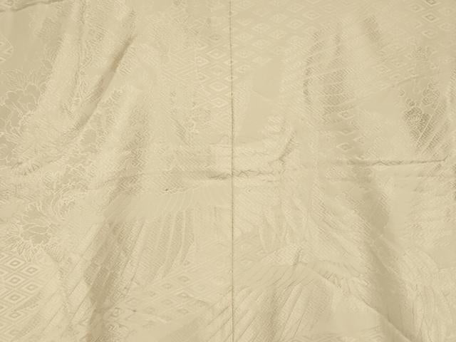 平和屋本店●白打掛　白無垢　和装　婚礼　結婚式　花嫁　神社挙式　唐織　飛鶴枝梅文　逸品　AABM0894fw