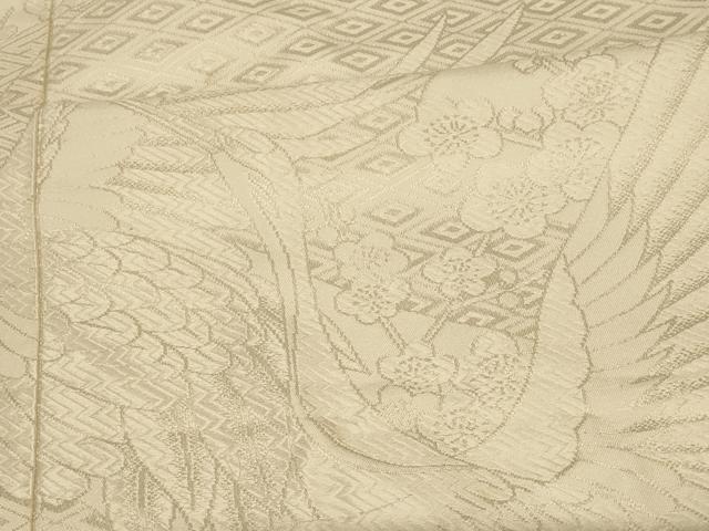 平和屋本店●白打掛　白無垢　和装　婚礼　結婚式　花嫁　神社挙式　唐織　飛鶴枝梅文　逸品　AABM0894fw