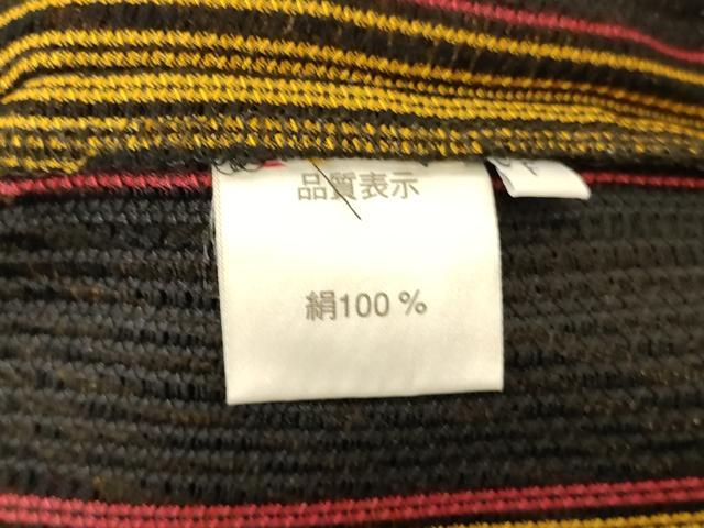 平和屋着物＊夏物　小紋　羅　縞　正絹　逸品　AABM1029jd
