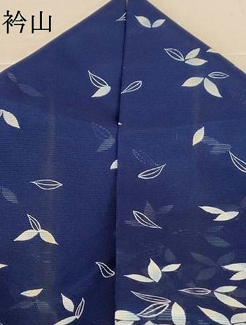 平和屋着物＊夏物　小紋　絽　舞葉文　洗える着物　AABM1061jd
