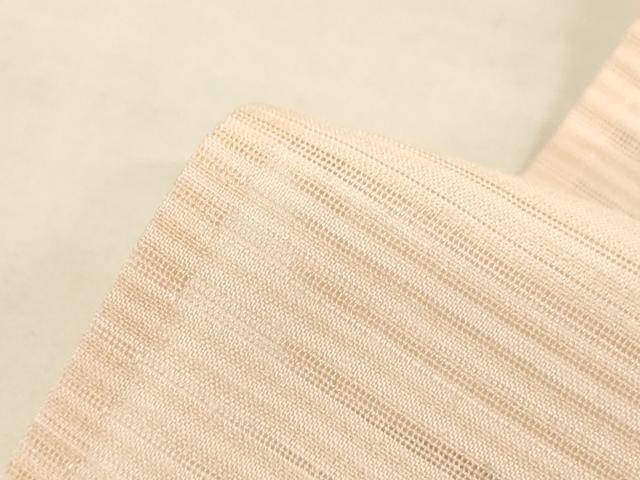 平和屋着物＊夏物　銀座きしや　色無地　変わり絽　肌色　正絹　逸品　AABM1069jd