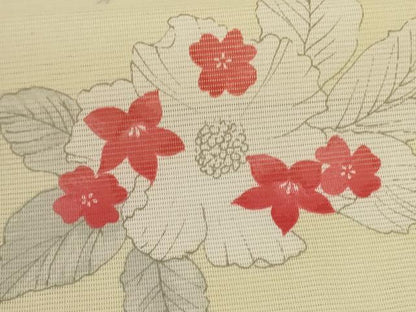 平和屋着物＊夏物　小紋　絽　舞花文　正絹　逸品　AABM1075jd